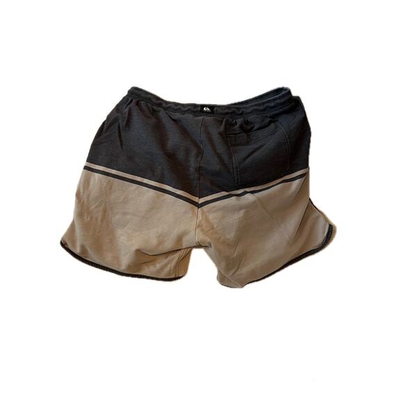 Quicksilver Black Gray Sweatshorts Shorts Mens XL - Picture 2 of 3
